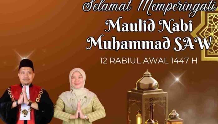 Ketua PN Suka Makmue Ajak Teladani Akhlak Rasulullah di Peringatan Maulid Nabi 1447 H